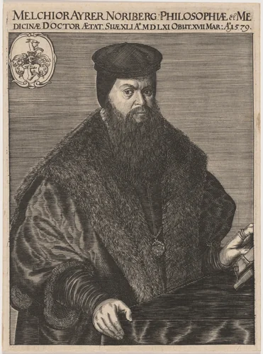 Melchior Ayrer, Philosopher and Doctor by Unknown 19th Century, print, 1800-1899