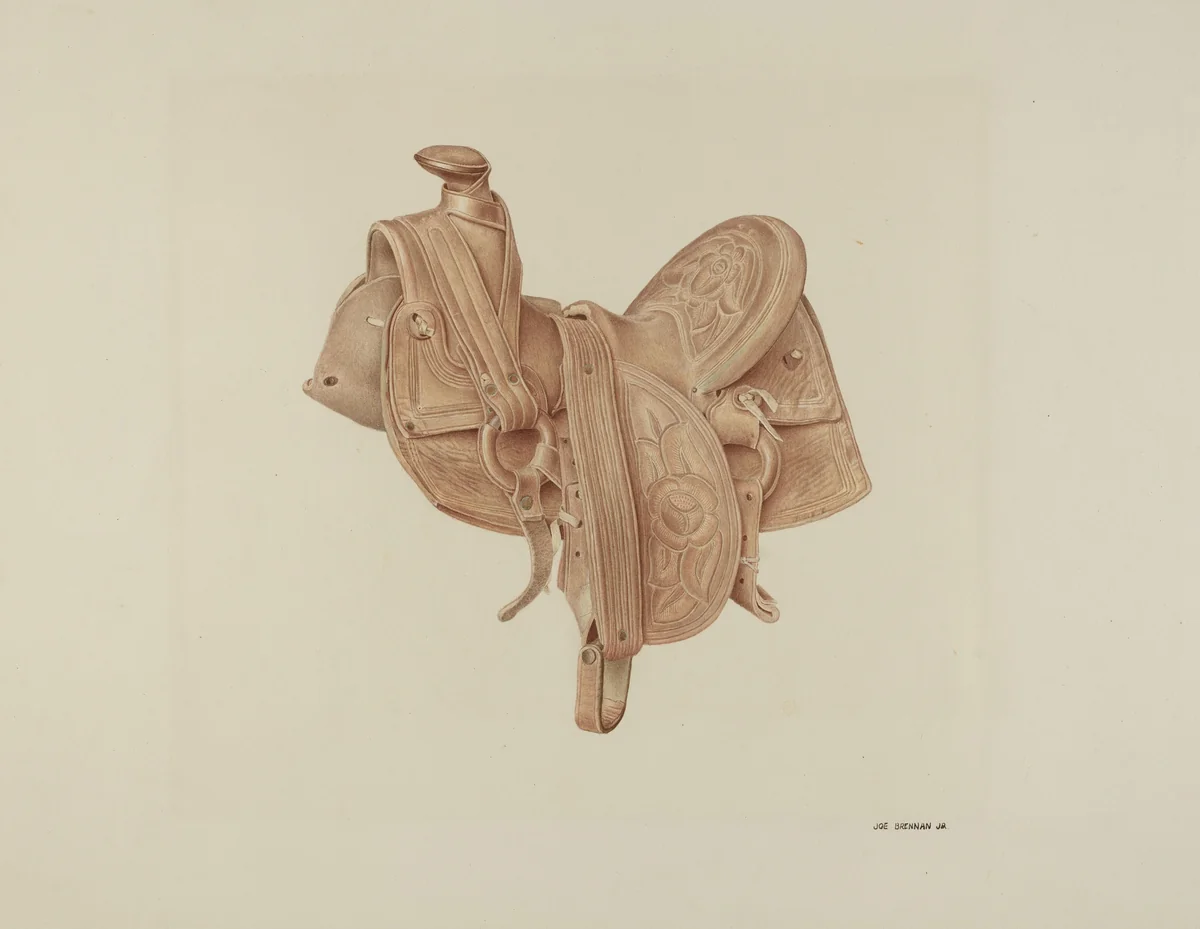 Saddle by Joe Brennan, index of american design, 1939