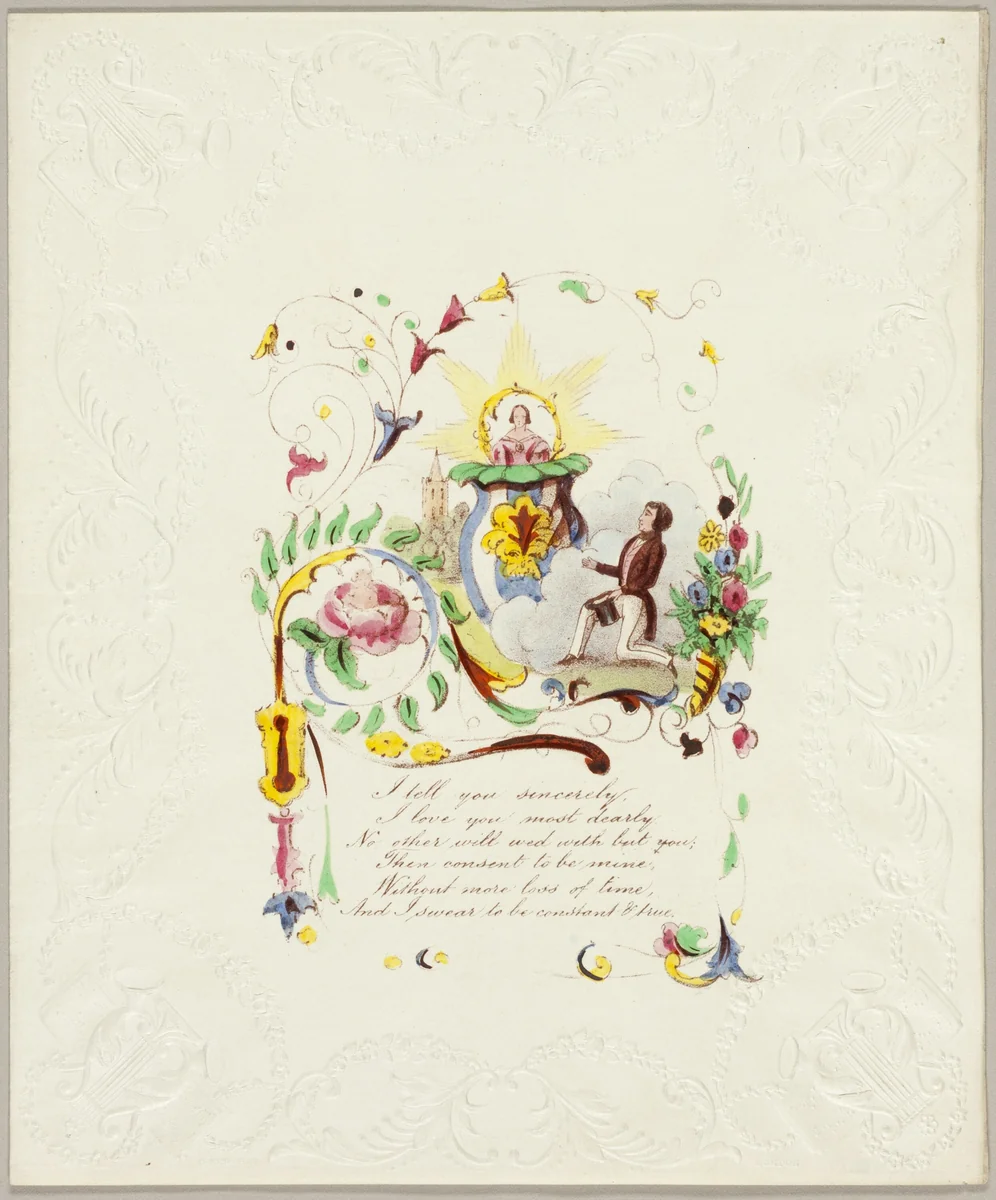 I Tell You Sincerely (Valentine) by George Kershaw, other, 1835-1845