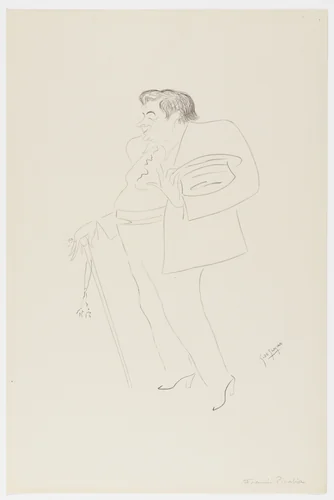 Francis Picabia from Caricatures by Georges de Zayas: Eight Very Modern Painters, Two Sculptors and a Musician (Caricatures par Georges de Zayas: Huit peintres, deux sculpteurs et un musicien très modernes) by Georges de Zayas, print, 1919