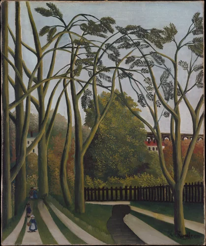 The Banks of the Bièvre near Bicêtre by Henri Rousseau, painting, 1903-1913