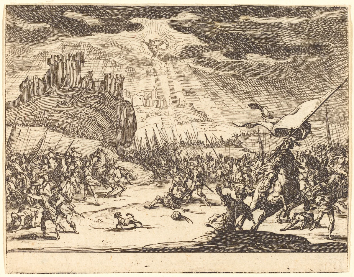 Conversion of Paul by Jacques Callot, print, 1635