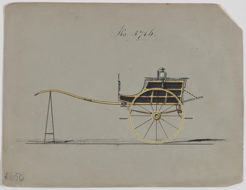 Cart #3716 by Brewster & Co., drawing, 1881