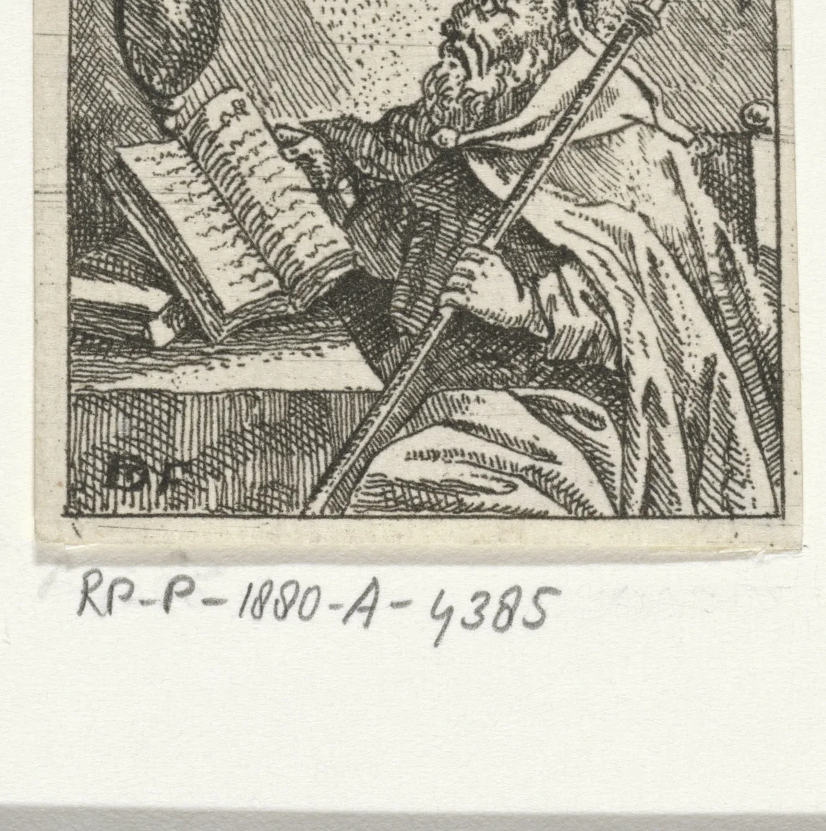 Kerkvader Augustinus by anonymous, print, 1700-1799
