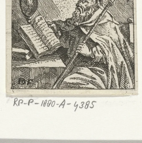 Kerkvader Augustinus by anonymous, print, 1700-1799