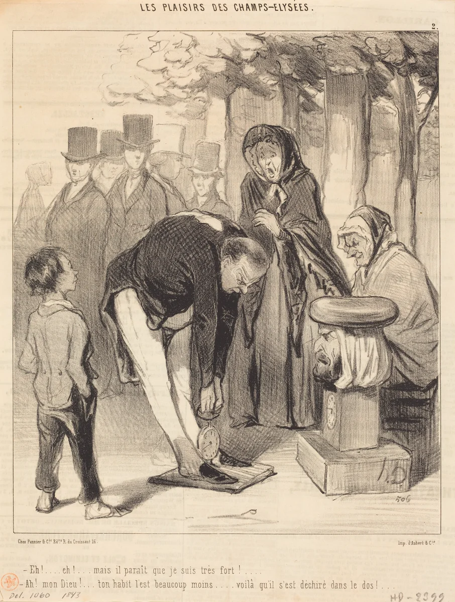 Eh!... Eh!... mais il parait que... by Honoré Daumier, print, 1843