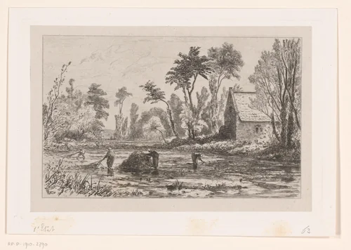 Wieroogst bij Veules by Carel Nicolaas Storm van 's-Gravesande, print, 1873-1874