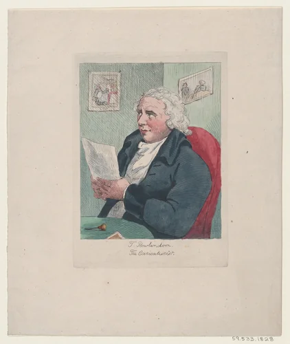 T. Rowlandson. The Caricaturist by anonymous, print, 1895-1905