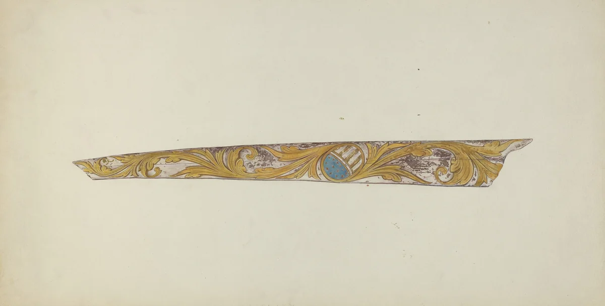 Trailboard by Beatrice DeKalb, index of american design, 1939