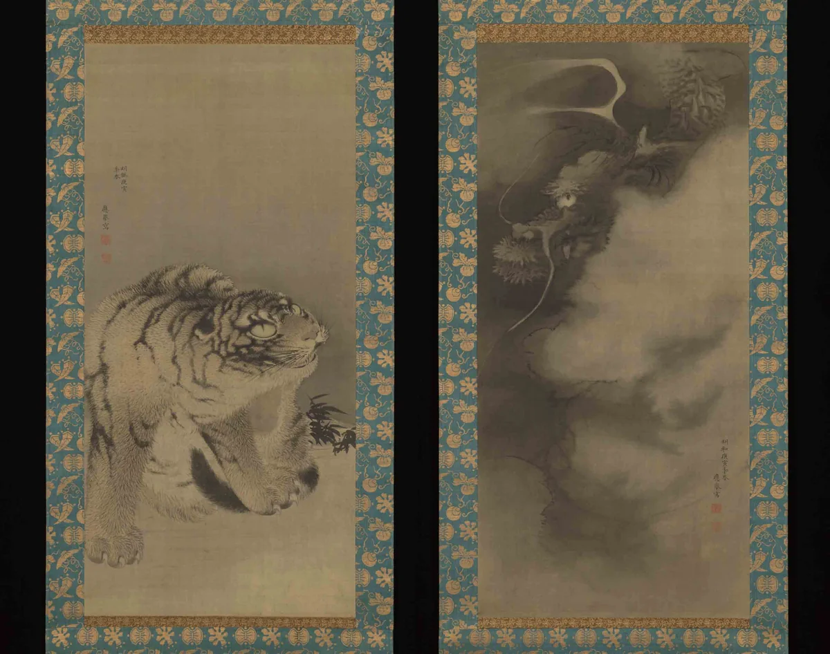 Dragon and Tiger by Maruyama Ōkyo (円山応挙), painting, 1770