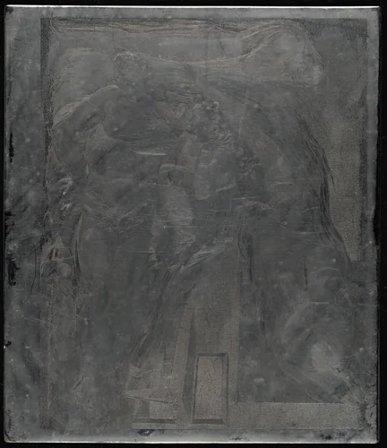 Death of the Strong Wicked Man by Luigi Schiavonetti; William Blake, technical material, 1808-1813