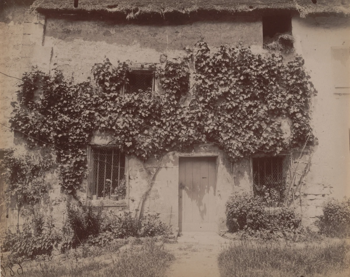 Ferme, Auvers (Oise) by Eugène Atget, photograph, 1900