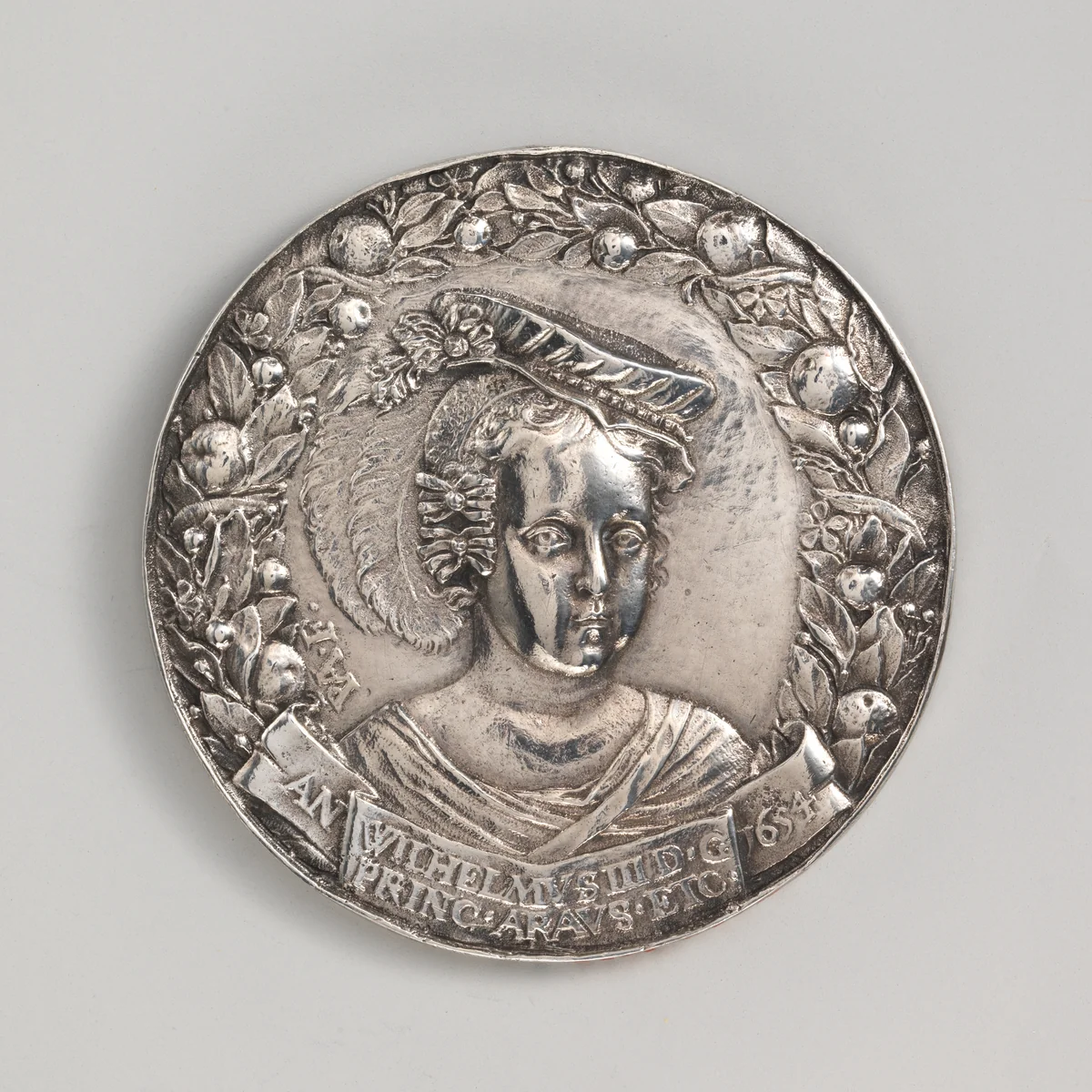 William III Prince of Orange by Peter van Abeele, metalwork, 1654