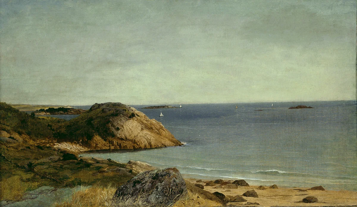 Rocky Coast by John Frederick Kensett, painting, 1860