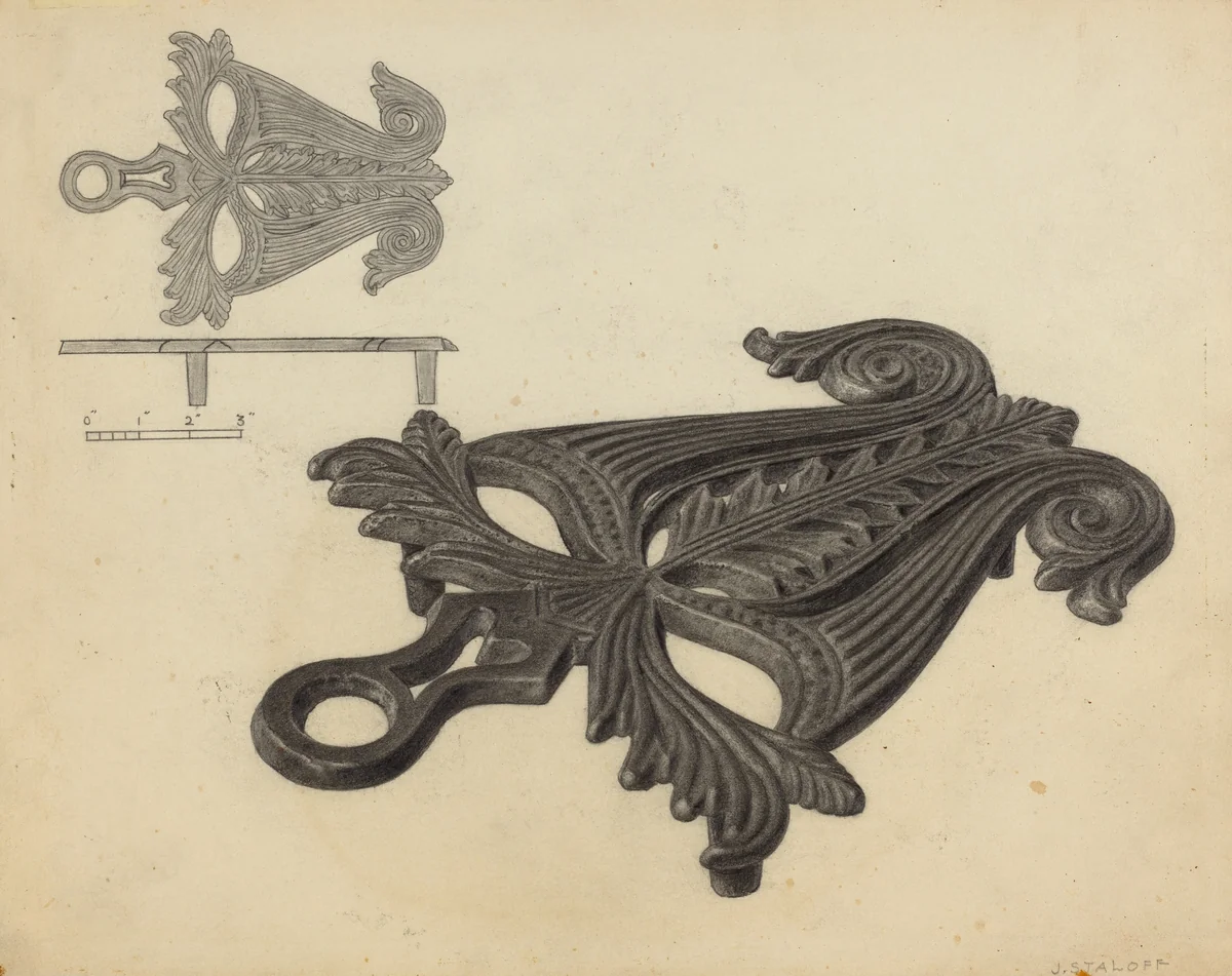 Flat Iron Holder by Jack Staloff, index of american design, 1938