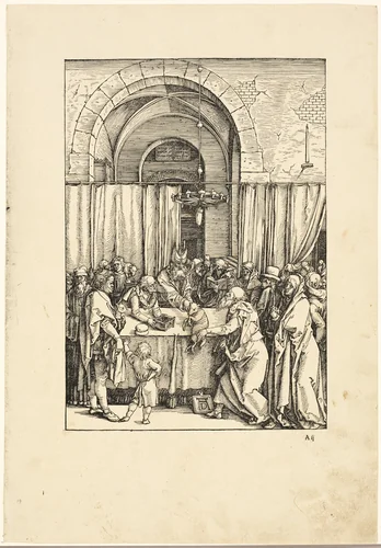 The Rejection of Joachim's Offering, from The Life of the Virgin by Albrecht Dürer, print, 1504