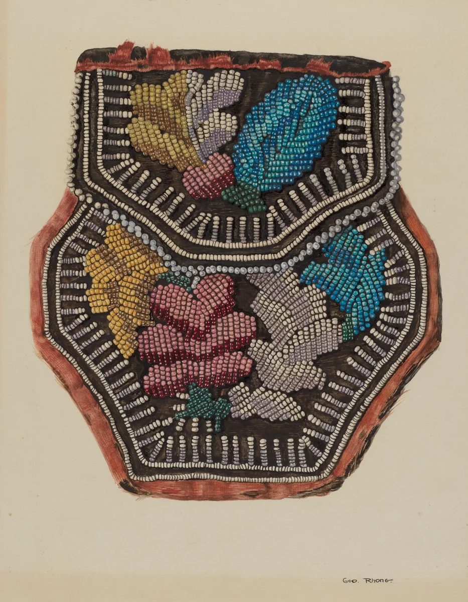 Beaded Bag by George E. Rhone, index of american design, 1940