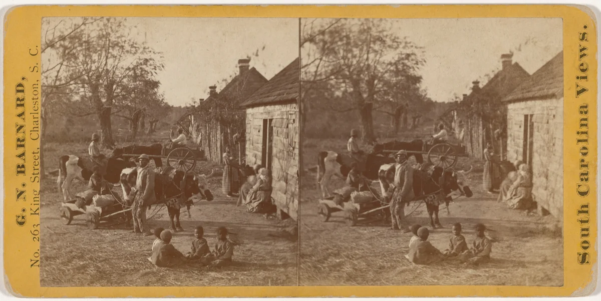 "Old South Carolina Plantation" by George N. Barnard, photograph, 1864-1874