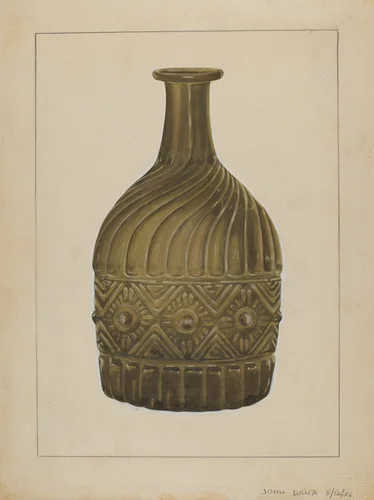 Decanter by John Dana, index of american design, 1936