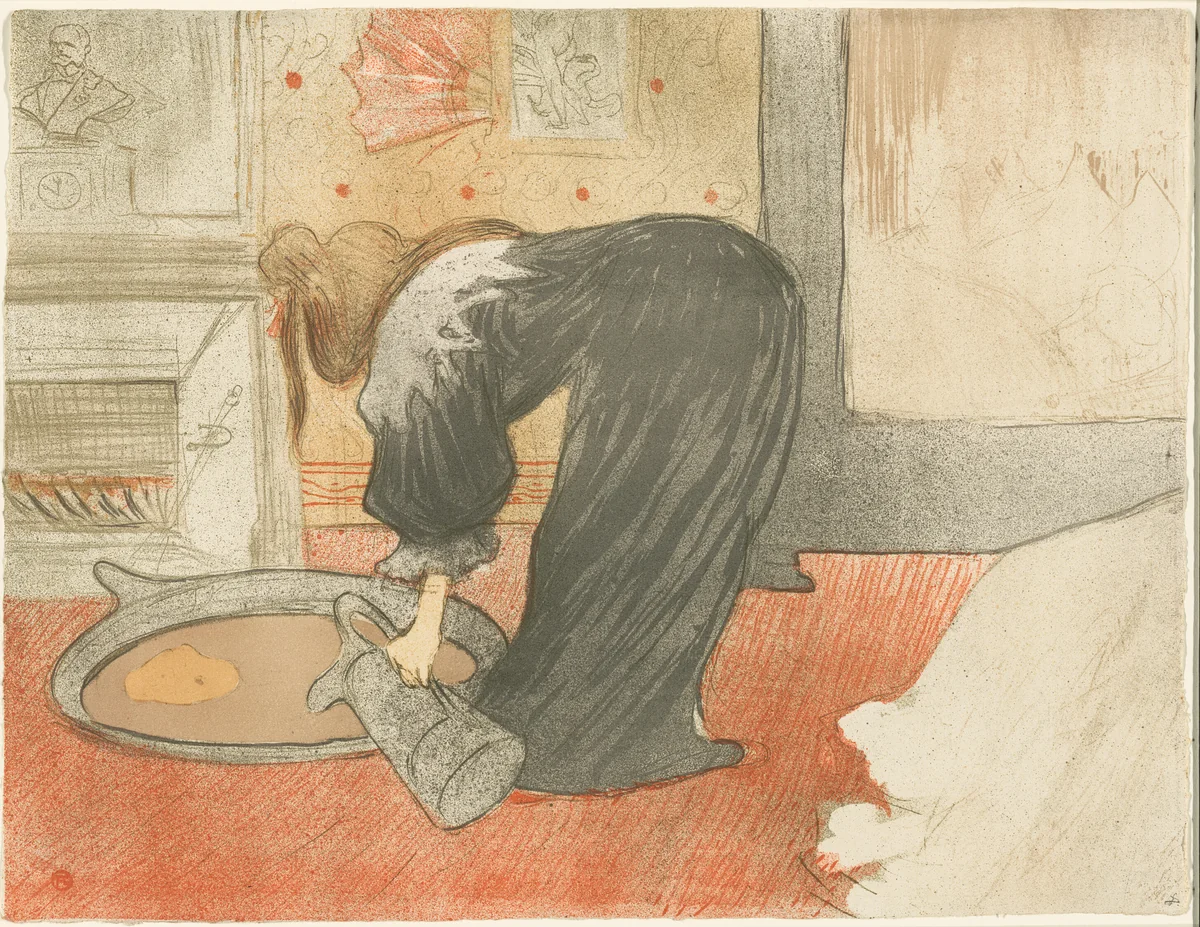 Woman with a Tub, plate four from Elles by Henri de Toulouse-Lautrec, print, 1896