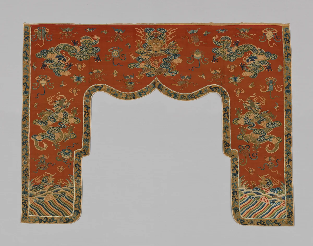 Valance by China, textile, 1875-1900