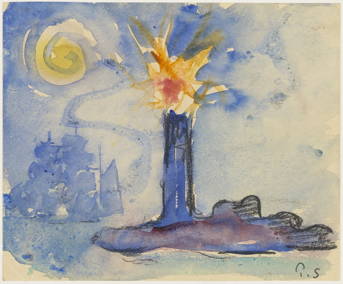 Lighthouse by Paul Signac, drawing, 1896