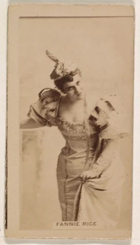 Fannie Rice, from the Actresses series (N245) issued by Kinney Brothers to promote Sweet Caporal Cigarettes by Kinney Brothers Tobacco Company, photograph, 1890