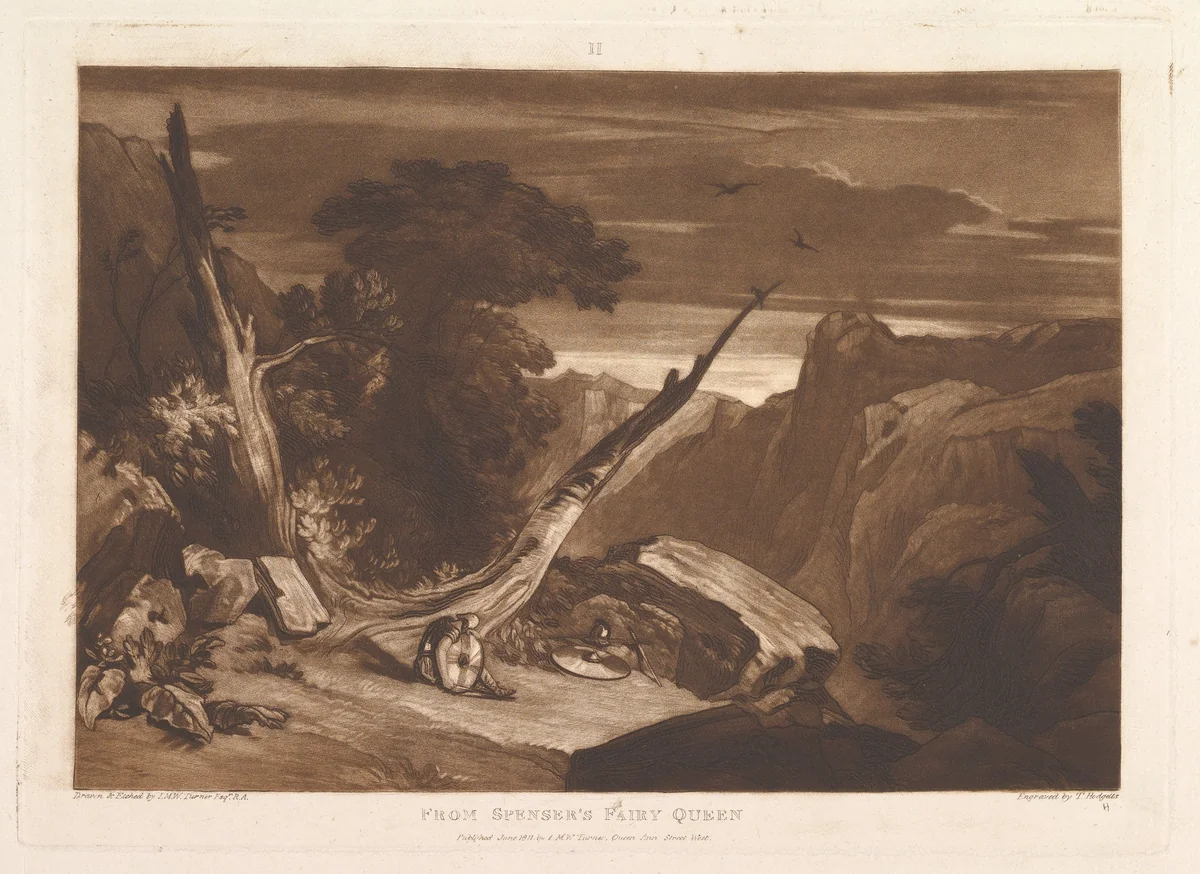 From Spenser's Fairy Queen (Liber Studiorum, part VII, plate 36) by Joseph Turner, print, 1811