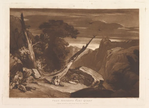 From Spenser's Fairy Queen (Liber Studiorum, part VII, plate 36) by Joseph Turner, print, 1811