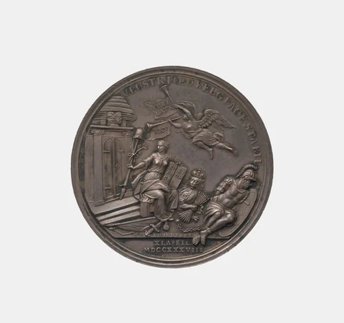 Peace of Utrecht 25th Anniversary by Nicolaas van Swinderen, metalwork, 1738