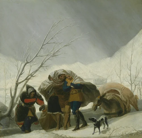 Winter Scene by Francisco José de Goya y Lucientes, painting, 1780-1790
