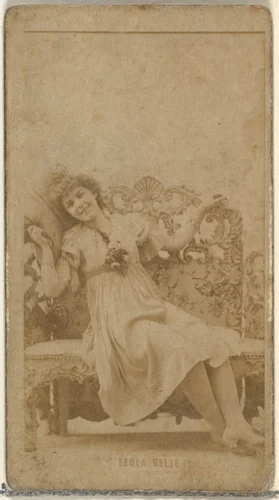 Leola Belle, from the Actors and Actresses series (N145-8) issued by Duke Sons & Co. to promote Duke Cigarettes by W. Duke, Sons & Co., photograph, 1890-1895