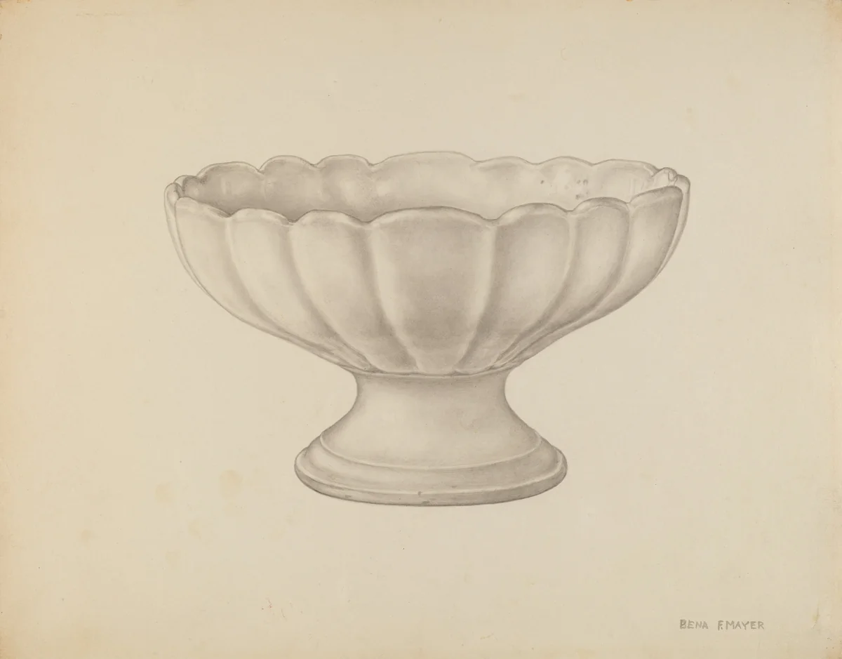 Compote by Bena Mayer, index of american design, 1939