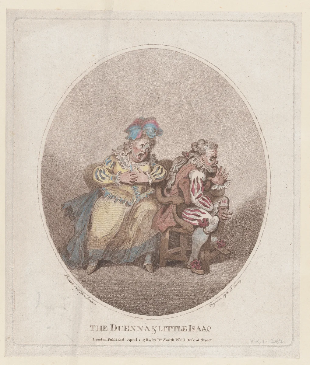 The Duenna & Little Isaac by William Paulet Carey, print, 1784