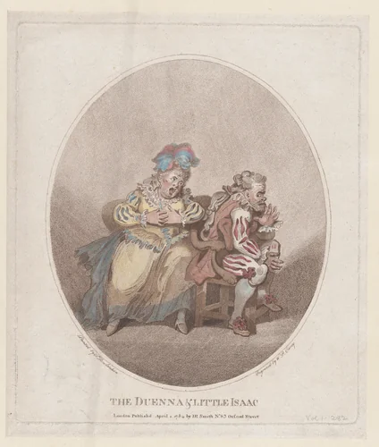 The Duenna & Little Isaac by William Paulet Carey, print, 1784