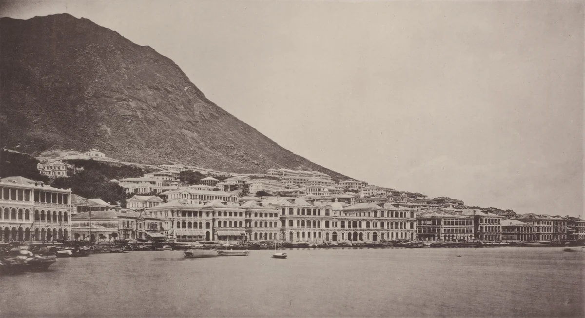 The Praya, Hong-Kong by John Thomson, photograph, 1873