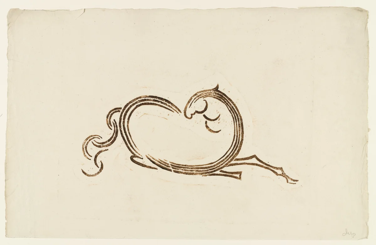 Horse by Elie Nadelman, print, 1897