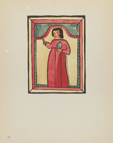 Plate 25: The Lost Child: From Portfolio "Spanish Colonial Designs of New Mexico" by American 20th Century, index of american design, 1935-1942