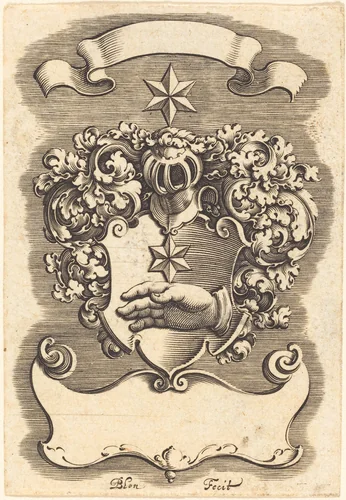 Crest by Michel Le Blon, print, 1587-1656