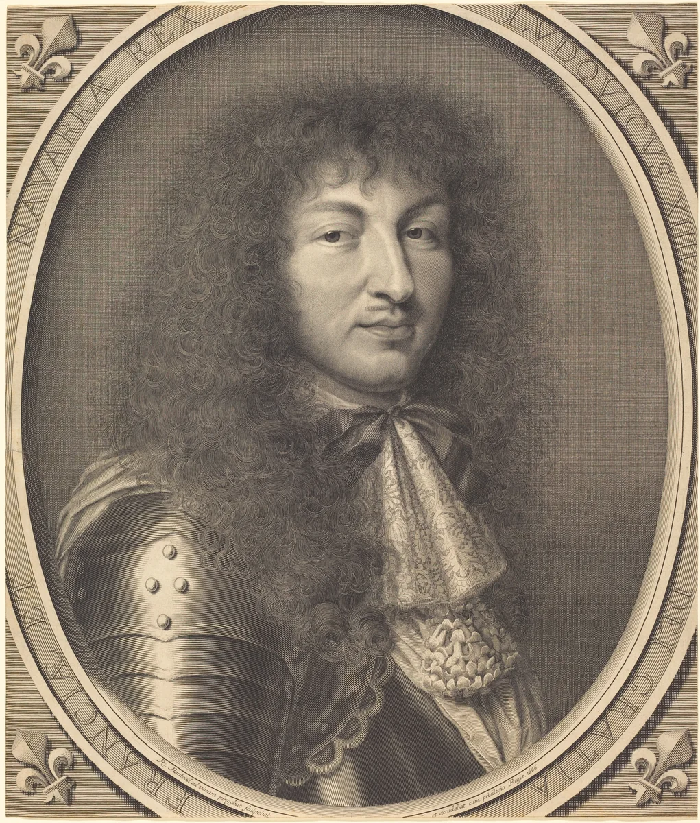 Louis XIV by Robert Nanteuil, print, 1666
