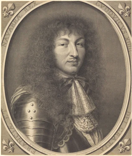 Louis XIV by Robert Nanteuil, print, 1666