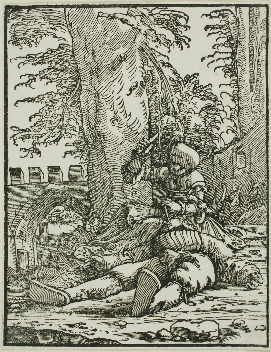 Jael and Sisera by Albrecht Altdorfer, print, 1518-1528