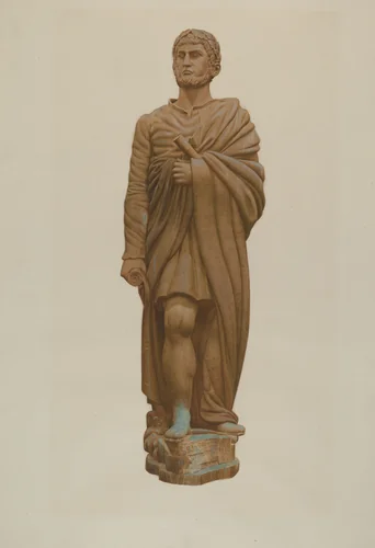 Figurehead: "Hercules" by John W. Kelleher, index of american design, 1935-1942