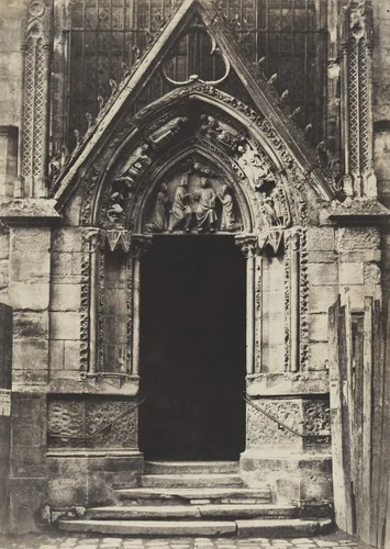 The Red Door, Northern Façade of the Church of Notre Dame by Henri Le Secq, photograph, 1851