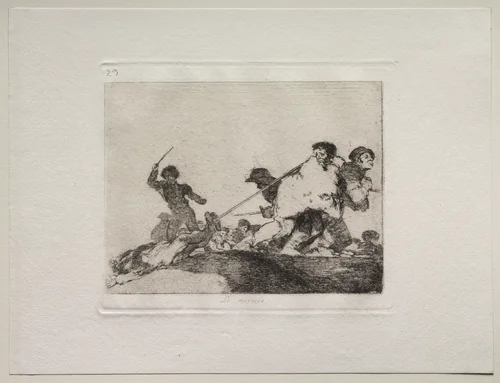 The Horrors of War: He Deserved It by Francisco de Goya, print, 1810-1863
