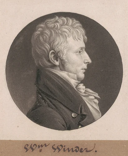 William Henry Winder by Charles B. J. Févret de Saint-Mémin, print, 1804