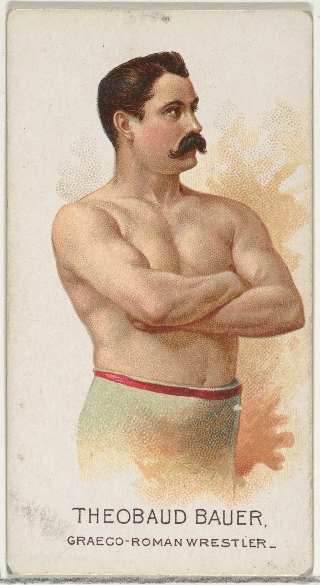 Theobaud Bauer, Greco-Roman Wrestler, from World's Champions, Series 2 (N29) for Allen & Ginter Cigarettes by Allen & Ginter, print, 1888