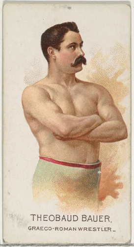 Theobaud Bauer, Greco-Roman Wrestler, from World's Champions, Series 2 (N29) for Allen & Ginter Cigarettes by Allen & Ginter, print, 1888