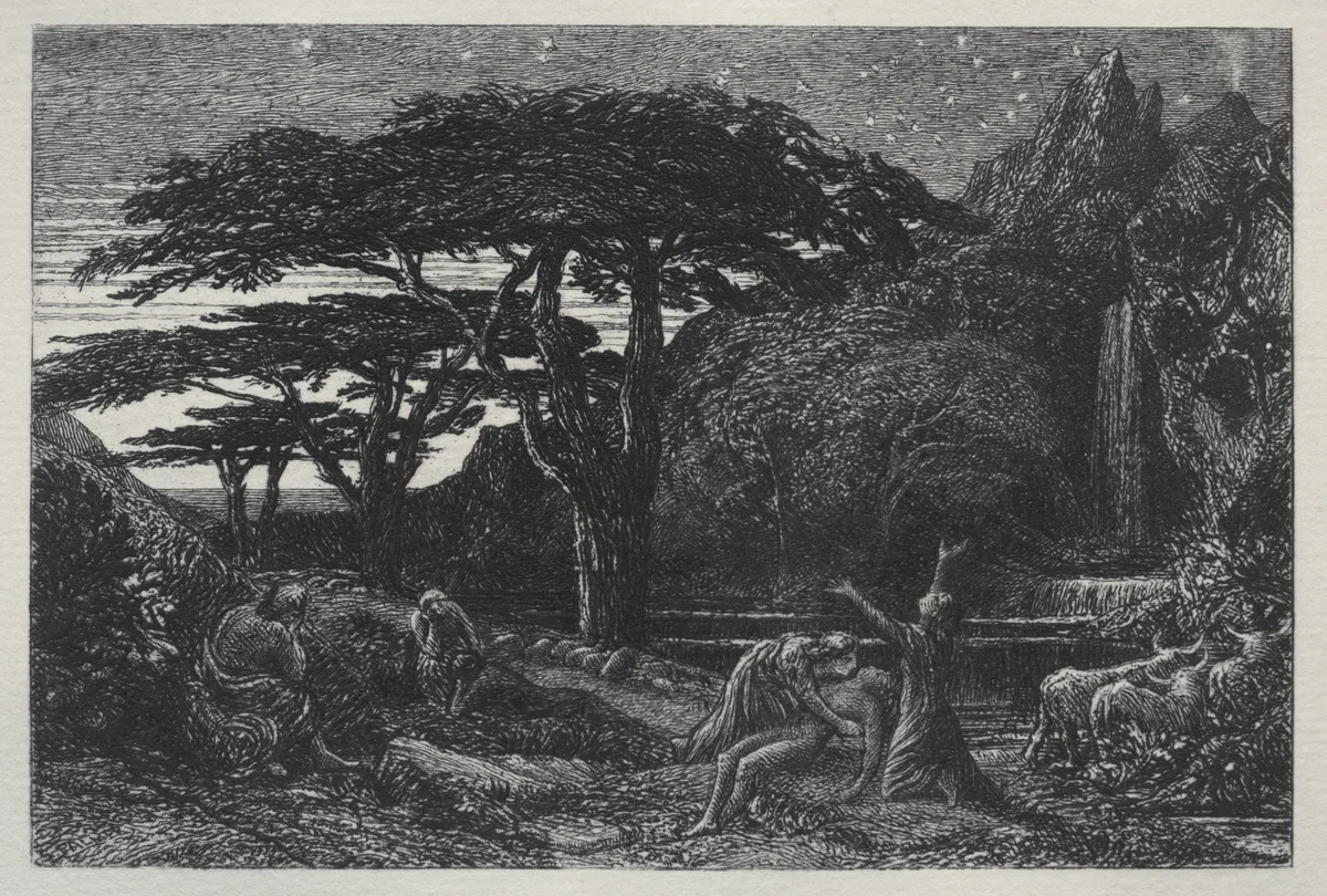 The Cypress Grove by Samuel Palmer, print, 1883