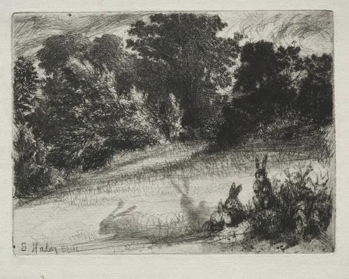 Combe Bottom by Francis Seymour-Haden, print, 1855-1865